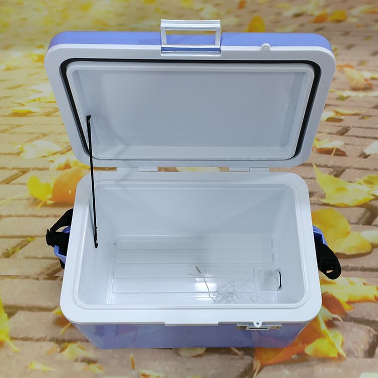 28l便携式食品医药冷藏箱保温箱配温度计采样冷藏箱